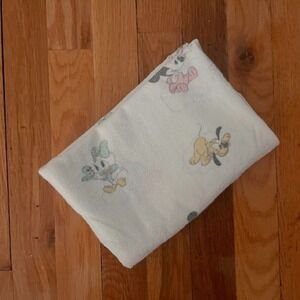 Baby Mickey, Minnie, Donald, Goofy Flannel Receiving blanket